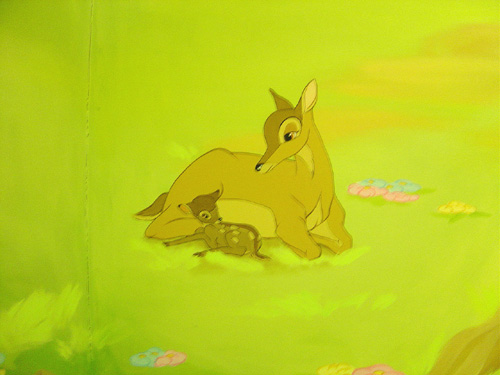 deer mural