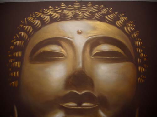 buddha wall mural